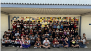 Bryant Ranch Fourth Graders Combine Hands-On and Academic Skills to Create California Bear Flag